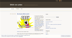 Desktop Screenshot of ethikvonunten.wordpress.com