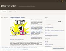 Tablet Screenshot of ethikvonunten.wordpress.com