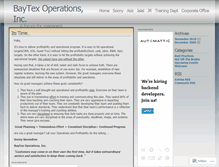 Tablet Screenshot of bayops.wordpress.com