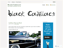 Tablet Screenshot of blackcadillacsmusic.wordpress.com