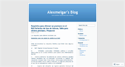 Desktop Screenshot of alexmelgar.wordpress.com