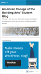 Mobile Screenshot of buildingartscollege.wordpress.com