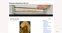 Desktop Screenshot of delawarerepublicanrecord.wordpress.com