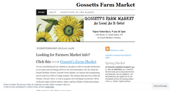 Desktop Screenshot of gossettsfarmmarket.wordpress.com