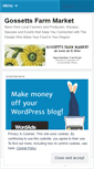 Mobile Screenshot of gossettsfarmmarket.wordpress.com