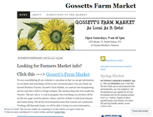 Tablet Screenshot of gossettsfarmmarket.wordpress.com