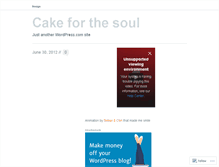 Tablet Screenshot of cakeforthesoul.wordpress.com