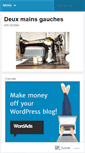 Mobile Screenshot of deuxmainsgauches.wordpress.com