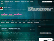 Tablet Screenshot of biladillah.wordpress.com