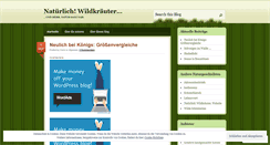 Desktop Screenshot of natuerlichwildkraeuter.wordpress.com