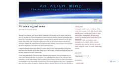 Desktop Screenshot of analienmind.wordpress.com