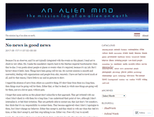 Tablet Screenshot of analienmind.wordpress.com