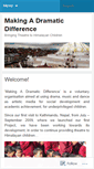 Mobile Screenshot of makingadramaticdifference.wordpress.com