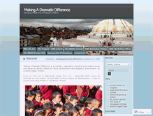 Tablet Screenshot of makingadramaticdifference.wordpress.com