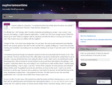 Tablet Screenshot of euphoriameantime.wordpress.com