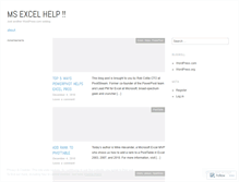 Tablet Screenshot of masterexcel.wordpress.com