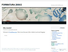Tablet Screenshot of formaturaadm.wordpress.com