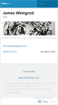 Mobile Screenshot of jamesweingrod.wordpress.com