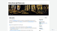 Desktop Screenshot of chrisgreenfitness.wordpress.com