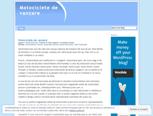 Tablet Screenshot of motocicletedevanzare.wordpress.com