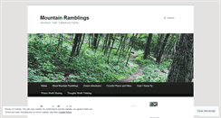 Desktop Screenshot of mountainramblings.wordpress.com