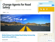 Tablet Screenshot of changeagentsforroadsafety.wordpress.com