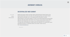 Desktop Screenshot of ademan.wordpress.com