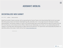 Tablet Screenshot of ademan.wordpress.com