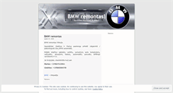 Desktop Screenshot of bmwremontas.wordpress.com