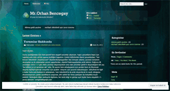 Desktop Screenshot of mrorhanbencegay.wordpress.com