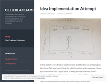Tablet Screenshot of ollieblazejames.wordpress.com