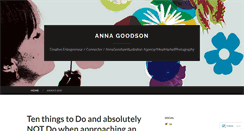 Desktop Screenshot of annagoodson.wordpress.com