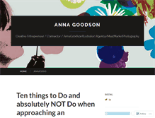 Tablet Screenshot of annagoodson.wordpress.com