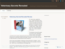 Tablet Screenshot of blogveterinarysecrets.wordpress.com