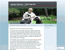 Tablet Screenshot of labradorretrieverscraftydogsknit.wordpress.com