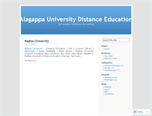 Tablet Screenshot of alagappauniversitydistanceeducation.wordpress.com