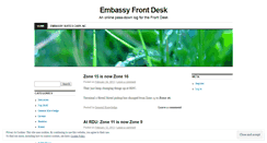 Desktop Screenshot of embassyfrontdesk.wordpress.com