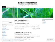 Tablet Screenshot of embassyfrontdesk.wordpress.com