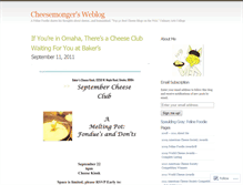 Tablet Screenshot of cheesemonger.wordpress.com