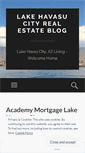 Mobile Screenshot of lakehavasucityrealestate.wordpress.com