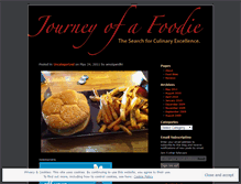 Tablet Screenshot of journeyofafoodie.wordpress.com