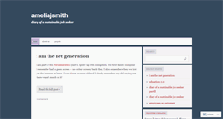 Desktop Screenshot of ameliajsmith.wordpress.com