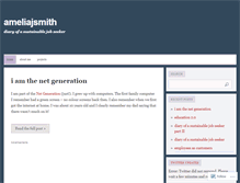 Tablet Screenshot of ameliajsmith.wordpress.com