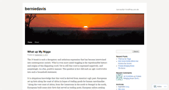 Desktop Screenshot of berniedavis.wordpress.com