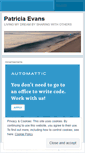 Mobile Screenshot of patriciaevans.wordpress.com