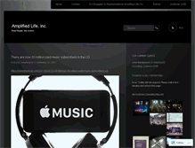 Tablet Screenshot of amplifiedlife.wordpress.com