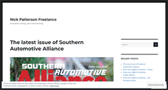 Desktop Screenshot of nickpattersonfreelance.wordpress.com