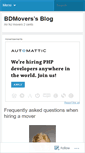 Mobile Screenshot of bdmovers.wordpress.com