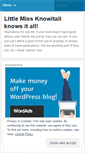 Mobile Screenshot of littlemissknowitall.wordpress.com