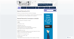 Desktop Screenshot of beyondpatriarchyconference.wordpress.com